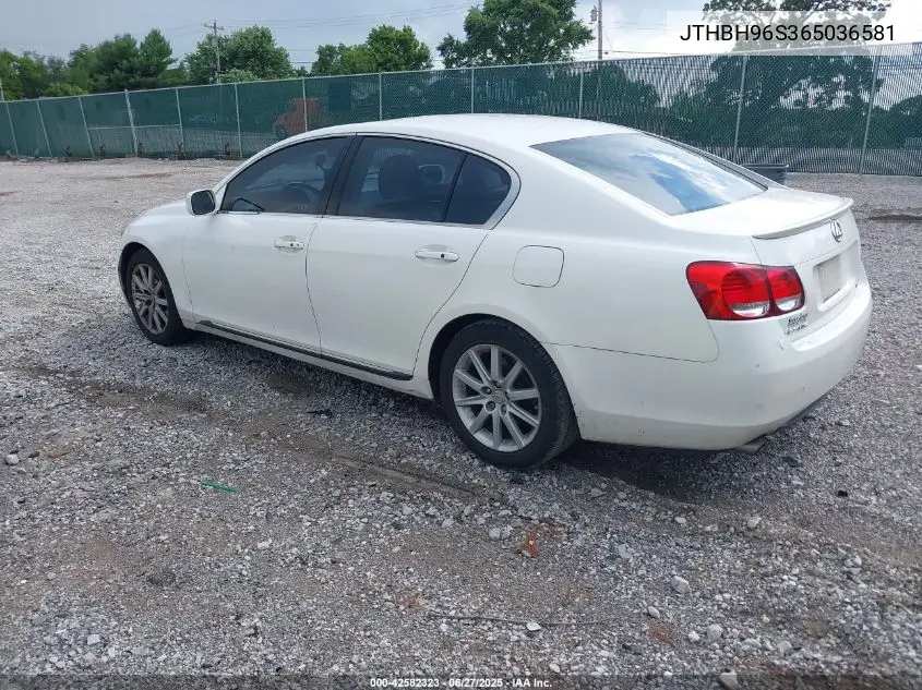 2006 Lexus Gs 300 VIN: JTHBH96S365036581 Lot: 42582323