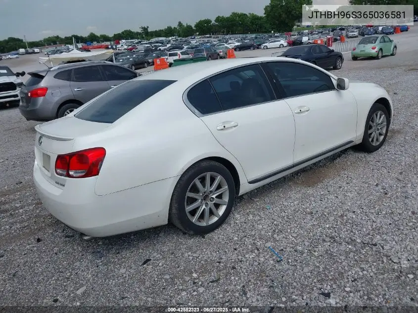 2006 Lexus Gs 300 VIN: JTHBH96S365036581 Lot: 42582323