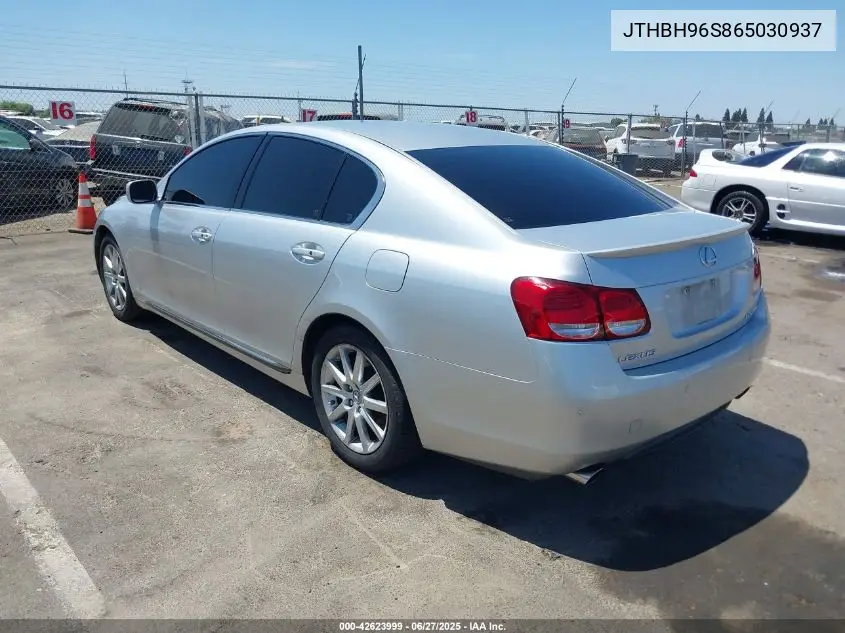 2006 Lexus Gs 300 VIN: JTHBH96S865030937 Lot: 42623999