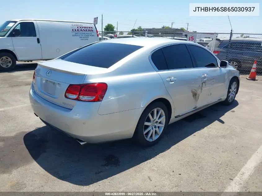 2006 Lexus Gs 300 VIN: JTHBH96S865030937 Lot: 42623999