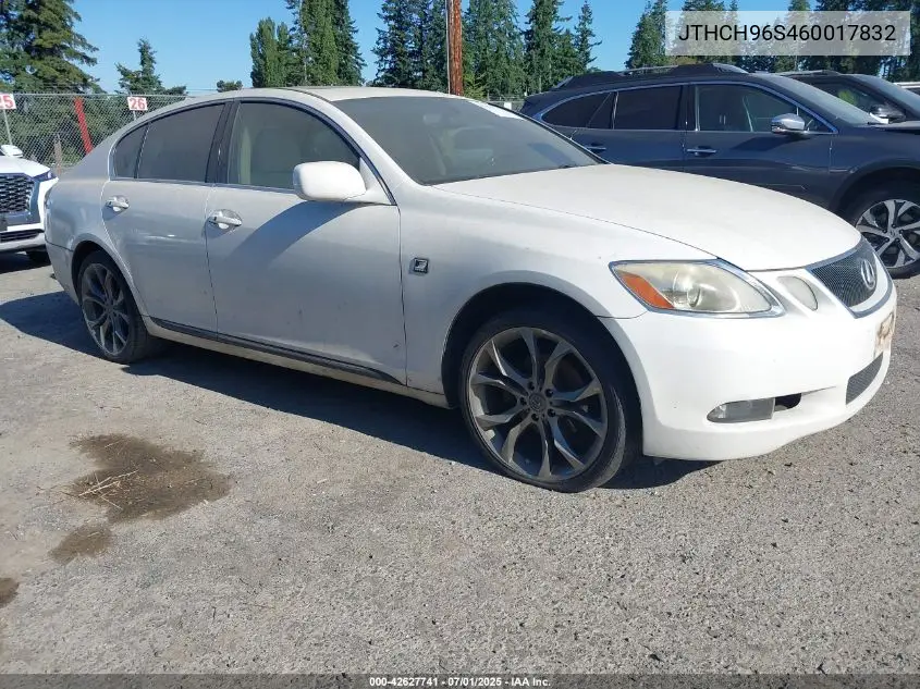 2006 Lexus Gs 300 VIN: JTHCH96S460017832 Lot: 42627741