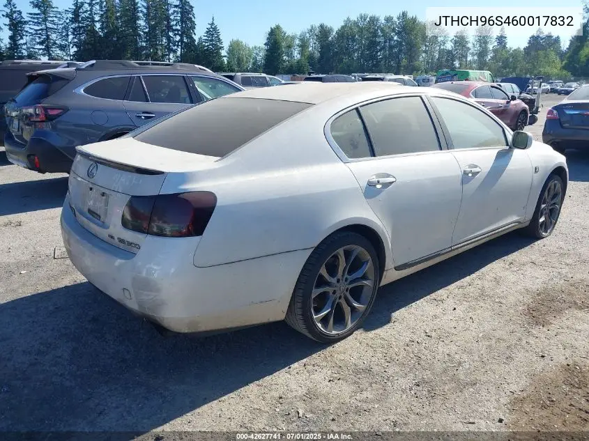 2006 Lexus Gs 300 VIN: JTHCH96S460017832 Lot: 42627741