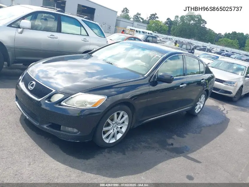2006 Lexus Gs 300 VIN: JTHBH96S865025737 Lot: 42631990