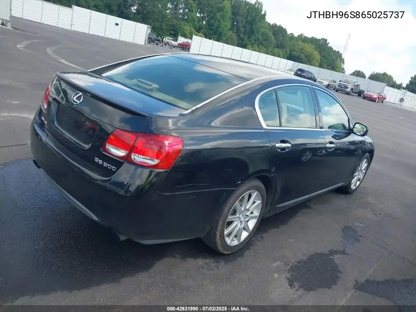 2006 Lexus Gs 300 VIN: JTHBH96S865025737 Lot: 42631990