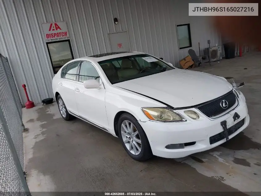 2006 Lexus Gs 300 VIN: JTHBH96S165027216 Lot: 42652885