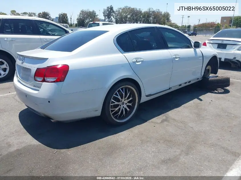 2006 Lexus Gs 300 VIN: JTHBH96SX65005022 Lot: 42660542