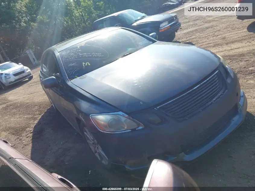 2006 Lexus Gs 300 VIN: JTHCH96S260001239 Lot: 42665399