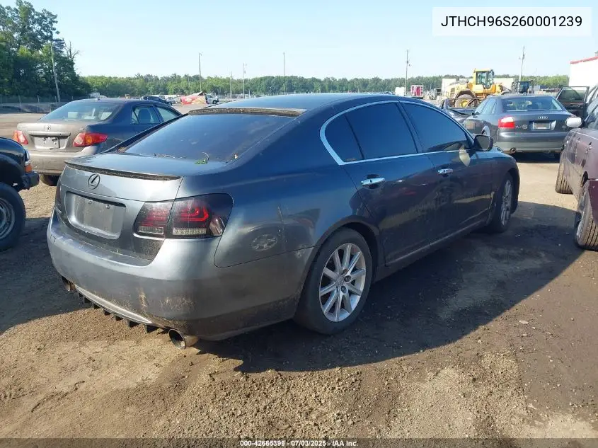 2006 Lexus Gs 300 VIN: JTHCH96S260001239 Lot: 42665399