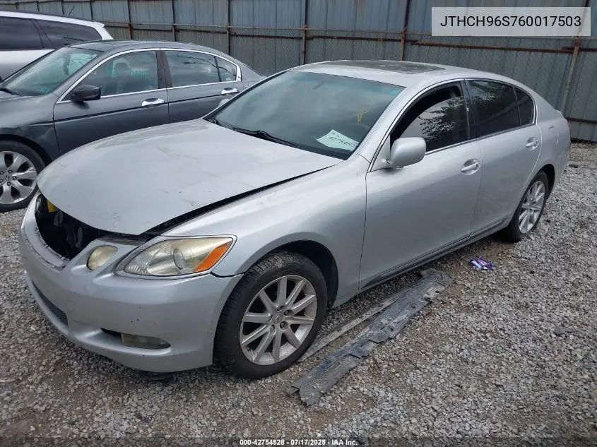 2006 Lexus Gs 300 300 VIN: JTHCH96S760017503 Lot: 42754528