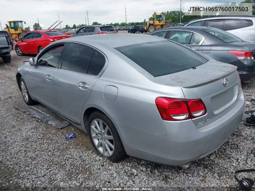2006 Lexus Gs 300 300 VIN: JTHCH96S760017503 Lot: 42754528