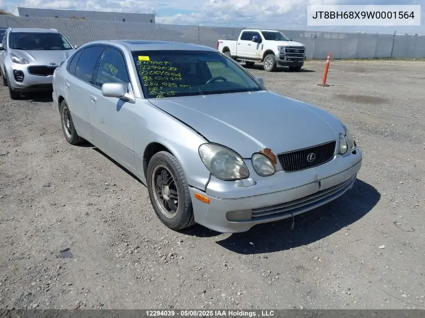 1998 Lexus Gs 400 VIN: JT8BH68X9W0001564 Lot: 12294039
