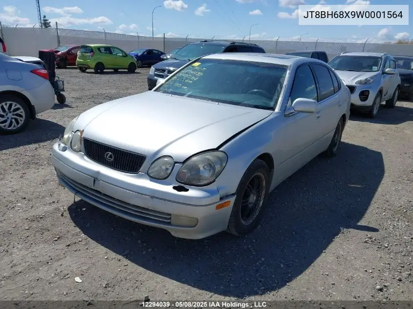 1998 Lexus Gs 400 VIN: JT8BH68X9W0001564 Lot: 12294039