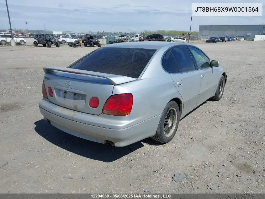 1998 Lexus Gs 400 VIN: JT8BH68X9W0001564 Lot: 12294039