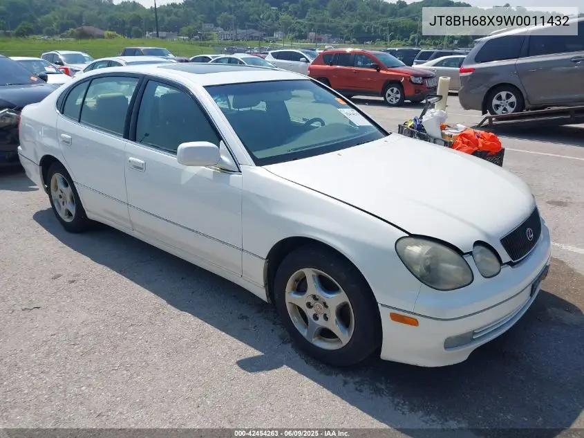 1998 Lexus Gs 400 VIN: JT8BH68X9W0011432 Lot: 42454263