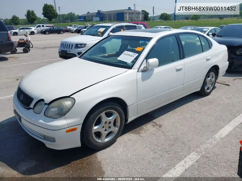 1998 Lexus Gs 400 VIN: JT8BH68X9W0011432 Lot: 42454263