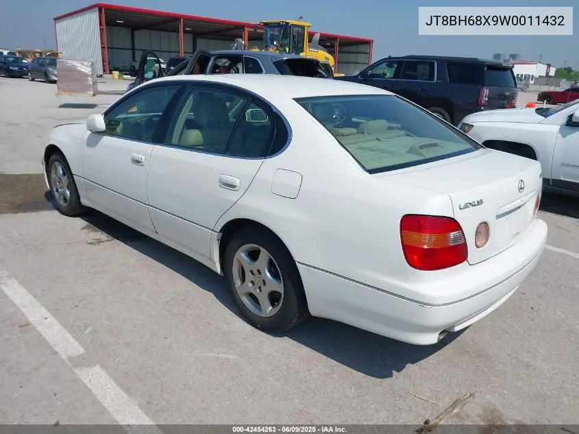 1998 Lexus Gs 400 VIN: JT8BH68X9W0011432 Lot: 42454263