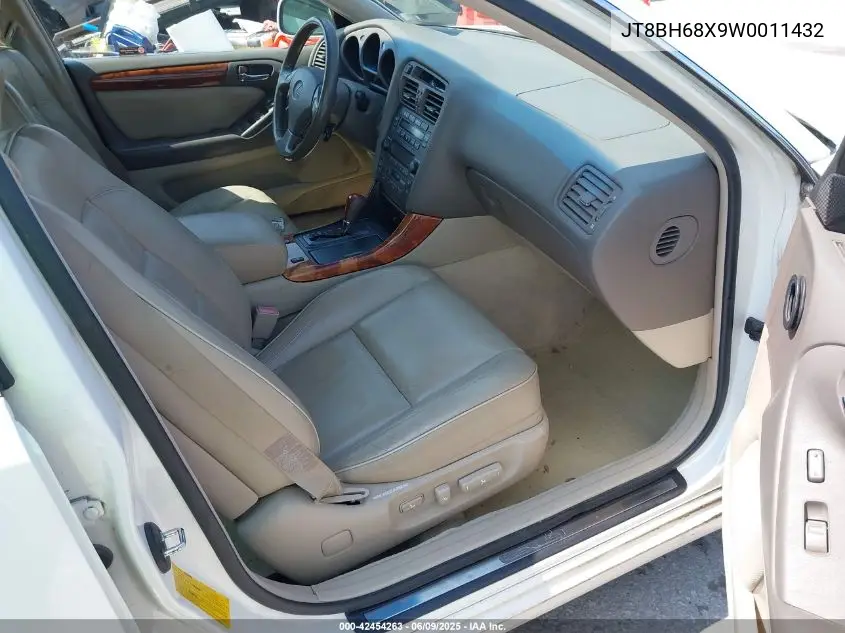 1998 Lexus Gs 400 VIN: JT8BH68X9W0011432 Lot: 42454263