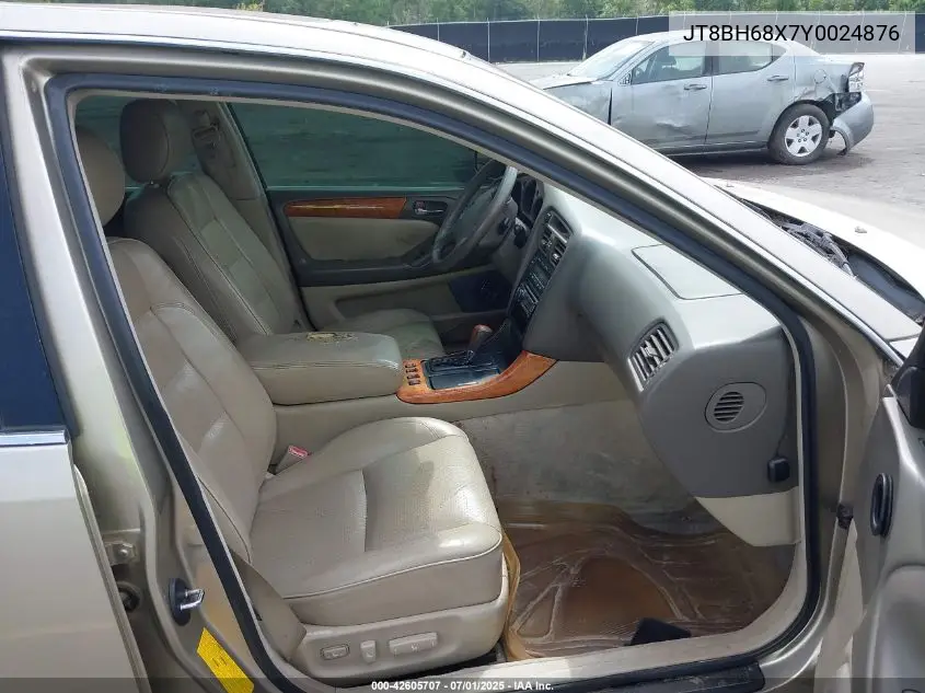 2000 Lexus Gs 400 400 VIN: JT8BH68X7Y0024876 Lot: 42605707