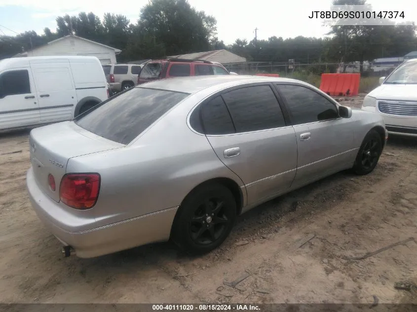 2001 Lexus Gs 300 VIN: JT8BD69S010147374 Lot: 40111020