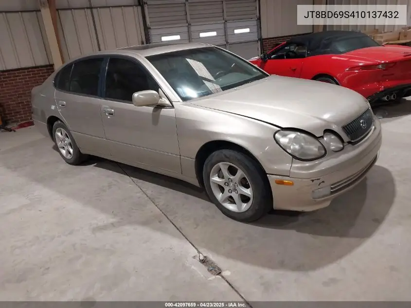 2001 Lexus Gs 300 VIN: JT8BD69S410137432 Lot: 42097659