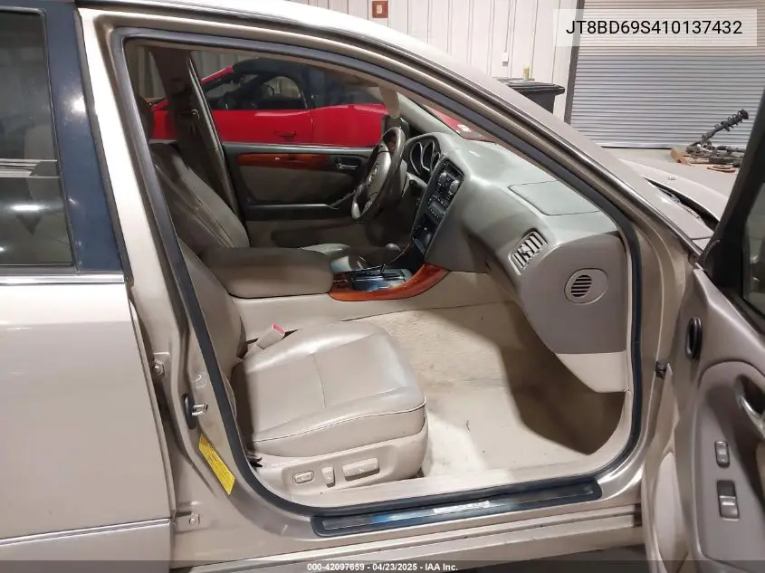 2001 Lexus Gs 300 VIN: JT8BD69S410137432 Lot: 42097659