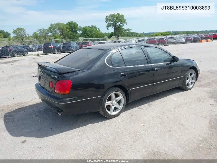 2001 Lexus Gs 430 VIN: JT8BL69S310003899 Lot: 42645571