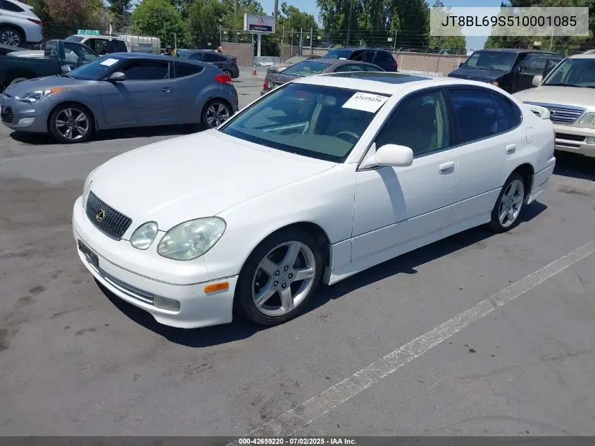 2001 Lexus Gs 430 VIN: JT8BL69S510001085 Lot: 42659220