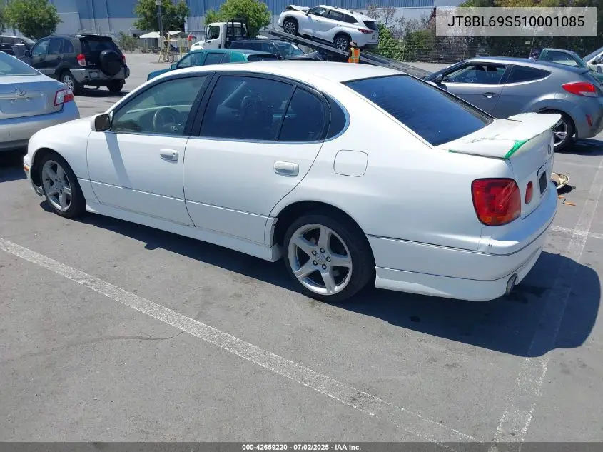 2001 Lexus Gs 430 VIN: JT8BL69S510001085 Lot: 42659220