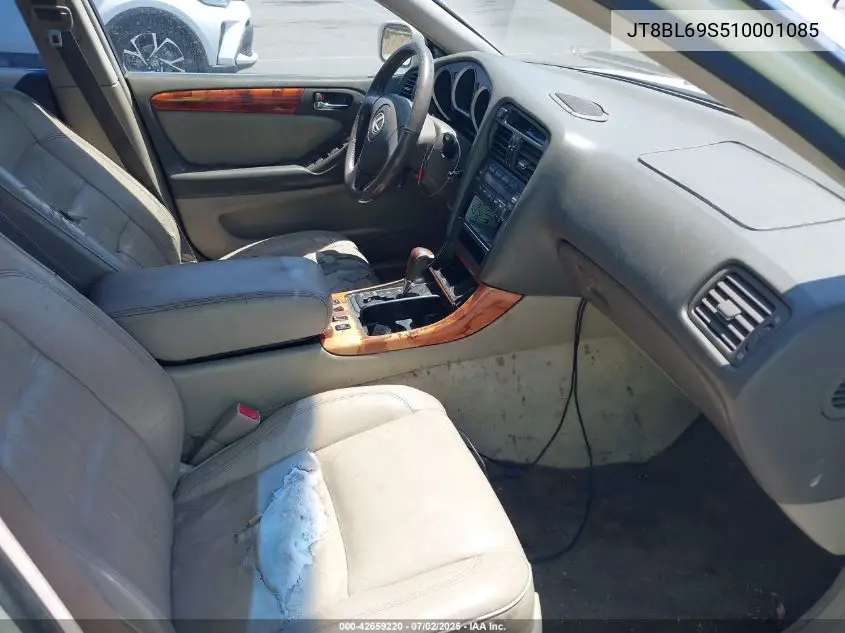 2001 Lexus Gs 430 VIN: JT8BL69S510001085 Lot: 42659220