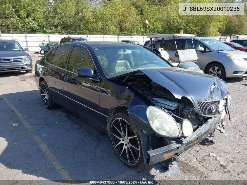 2002 Lexus Gs 430 VIN: JT8BL69SX20010236 Lot: 40437666