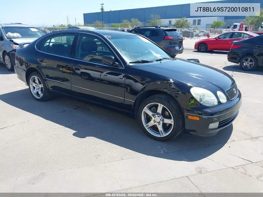2002 Lexus Gs 430 VIN: JT8BL69S720010811 Lot: 42183435