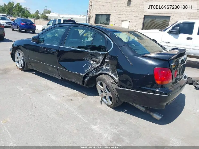2002 Lexus Gs 430 VIN: JT8BL69S720010811 Lot: 42183435