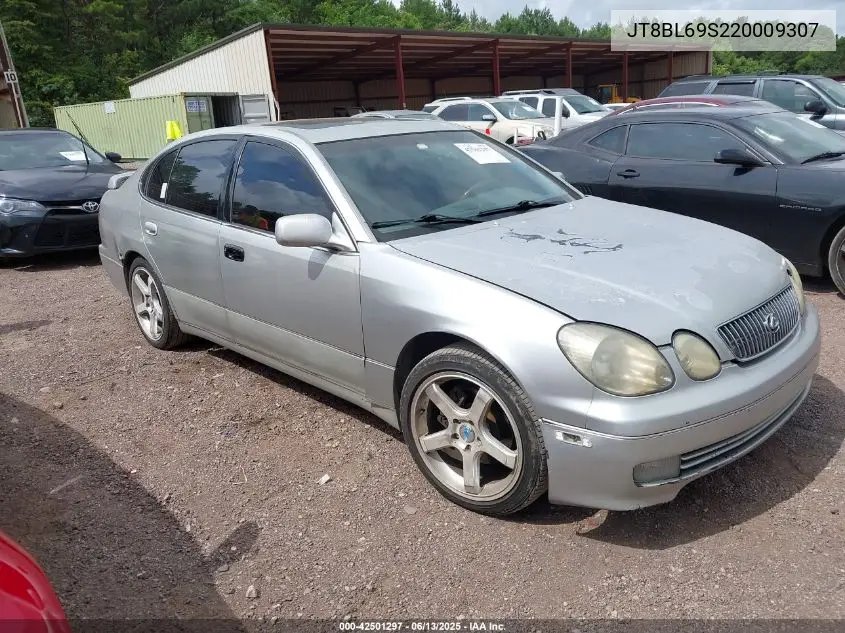 2002 Lexus Gs 430 VIN: JT8BL69S220009307 Lot: 42501297