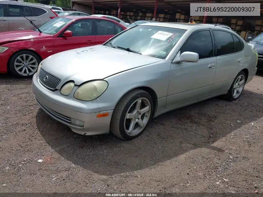 2002 Lexus Gs 430 VIN: JT8BL69S220009307 Lot: 42501297