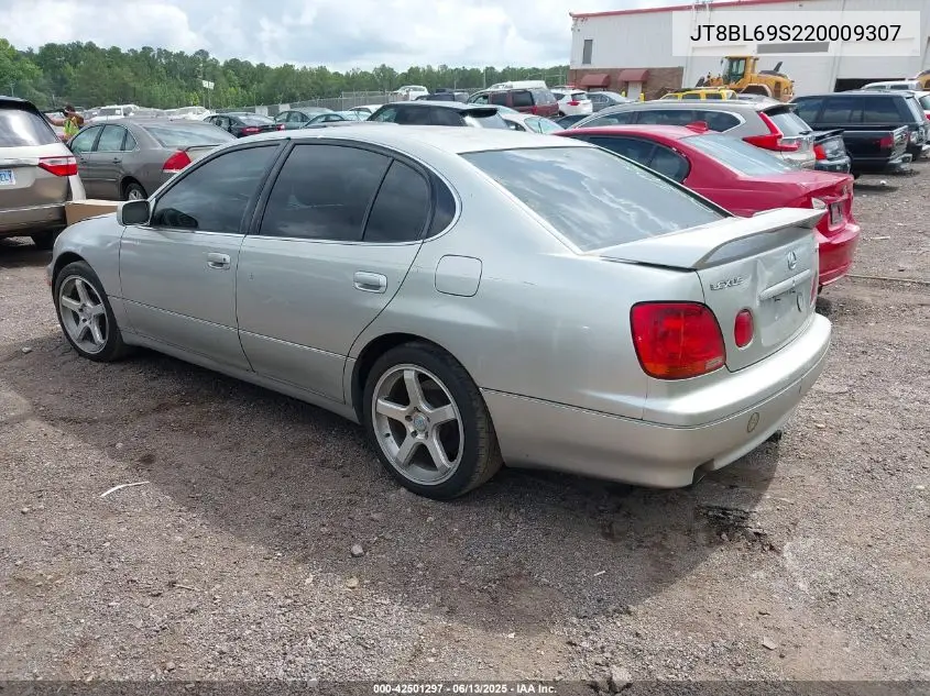 2002 Lexus Gs 430 VIN: JT8BL69S220009307 Lot: 42501297