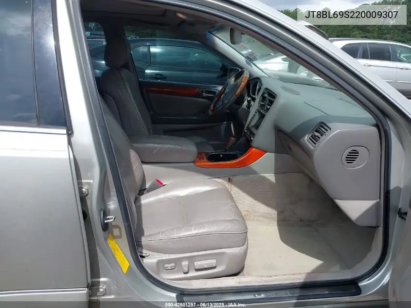 2002 Lexus Gs 430 VIN: JT8BL69S220009307 Lot: 42501297