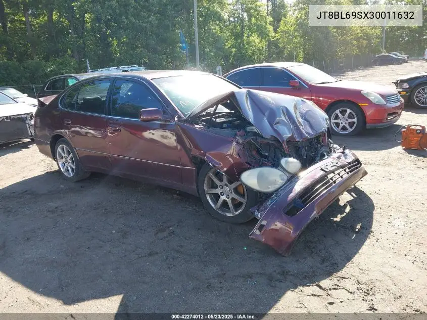 2003 Lexus Gs 430 VIN: JT8BL69SX30011632 Lot: 42274012