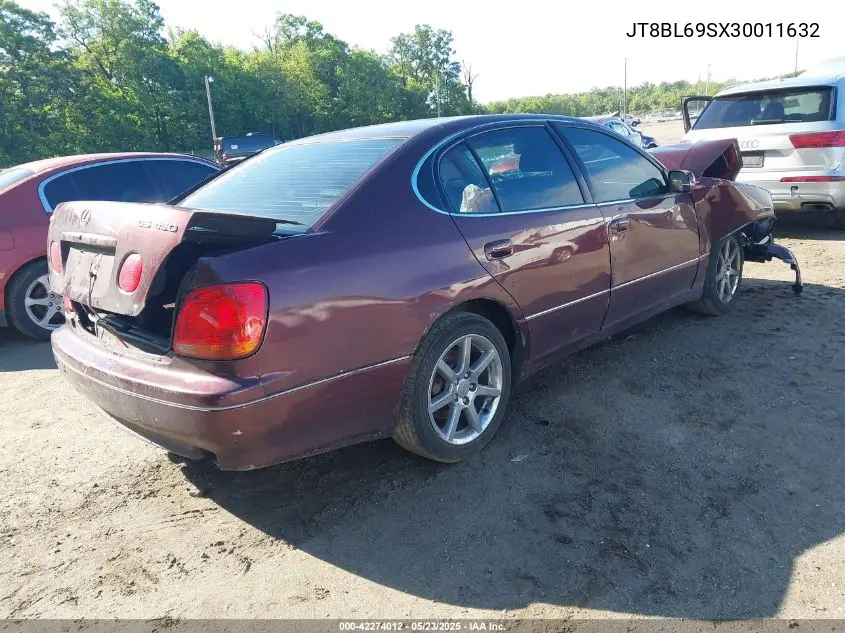 2003 Lexus Gs 430 VIN: JT8BL69SX30011632 Lot: 42274012