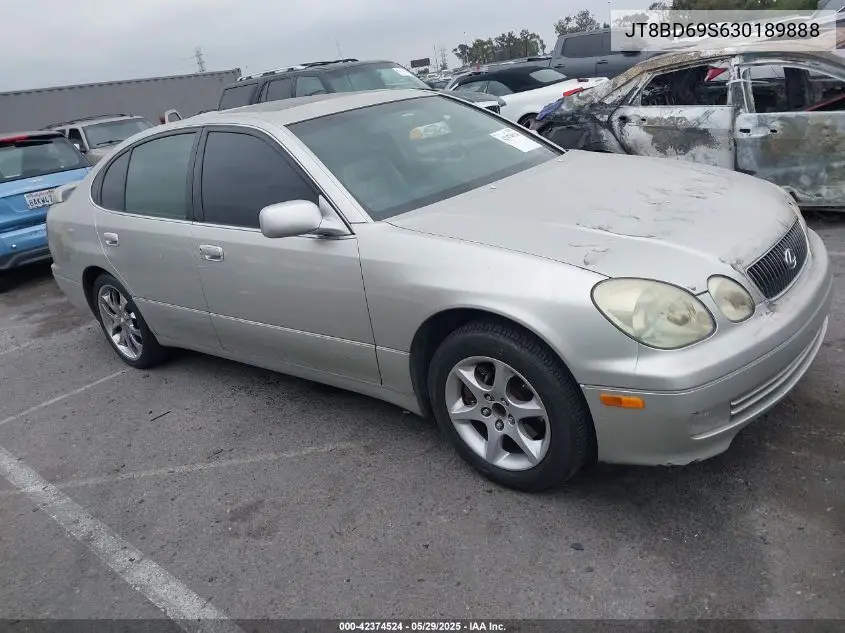 2003 Lexus Gs 300 VIN: JT8BD69S630189888 Lot: 42374524