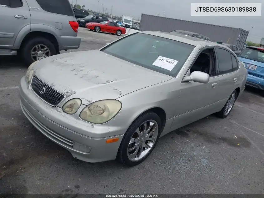 2003 Lexus Gs 300 VIN: JT8BD69S630189888 Lot: 42374524