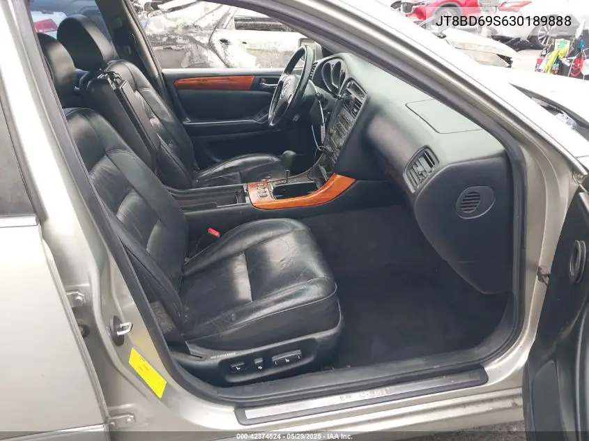 2003 Lexus Gs 300 VIN: JT8BD69S630189888 Lot: 42374524