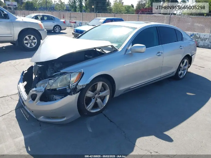 2006 Lexus Gs 430 VIN: JTHBN96S665005298 Lot: 42158929