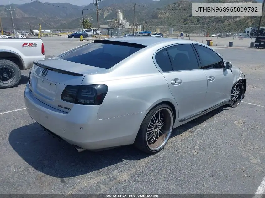 2006 Lexus Gs 430 VIN: JTHBN96S965009782 Lot: 42164137