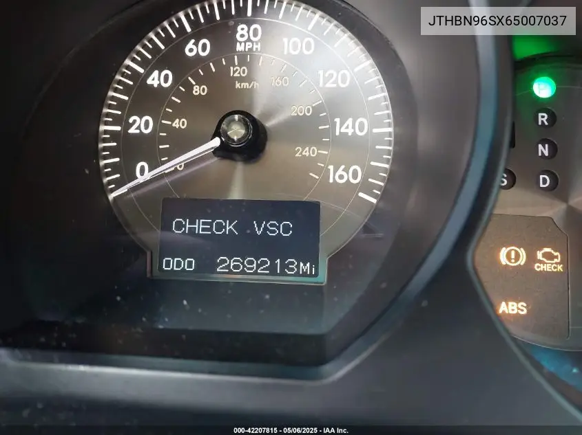 2006 Lexus Gs 430 VIN: JTHBN96SX65007037 Lot: 42207815