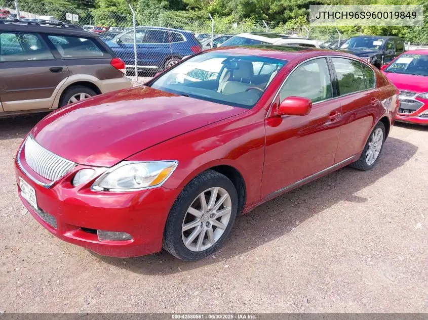 2006 Lexus Gs VIN: JTHCH96S960019849 Lot: 42580561