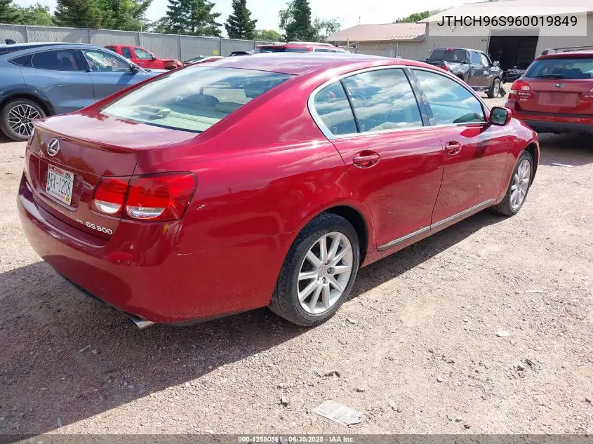 2006 Lexus Gs VIN: JTHCH96S960019849 Lot: 42580561