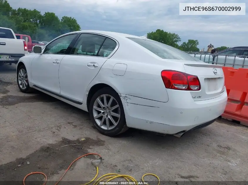 2007 Lexus Gs 350 VIN: JTHCE96S670002999 Lot: 42084541