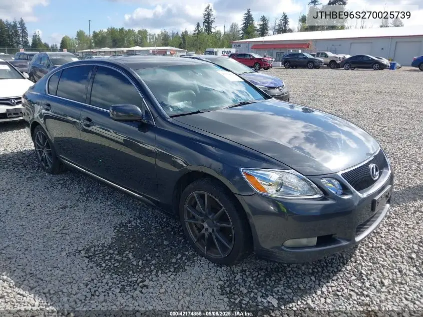 jthbe96s270025739 JTHBE96S270025739 2007 Lexus Gs 350