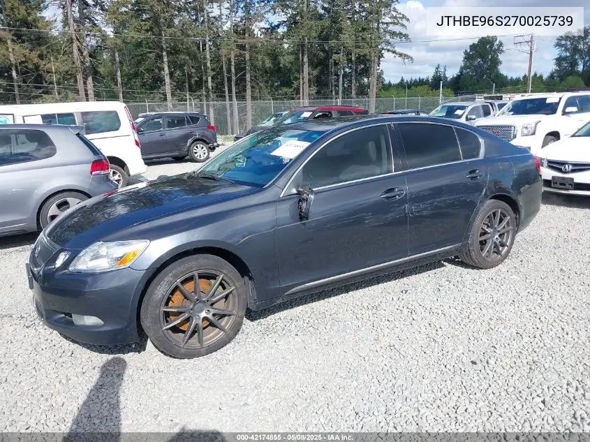jthbe96s270025739 JTHBE96S270025739 2007 Lexus Gs 350