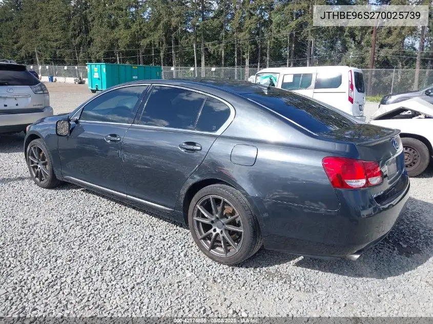 jthbe96s270025739 JTHBE96S270025739 2007 Lexus Gs 350